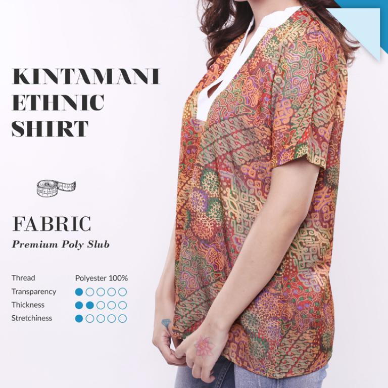  Ready Stock Baju  Murah  Kintamani Ethnik Batik Shirt  